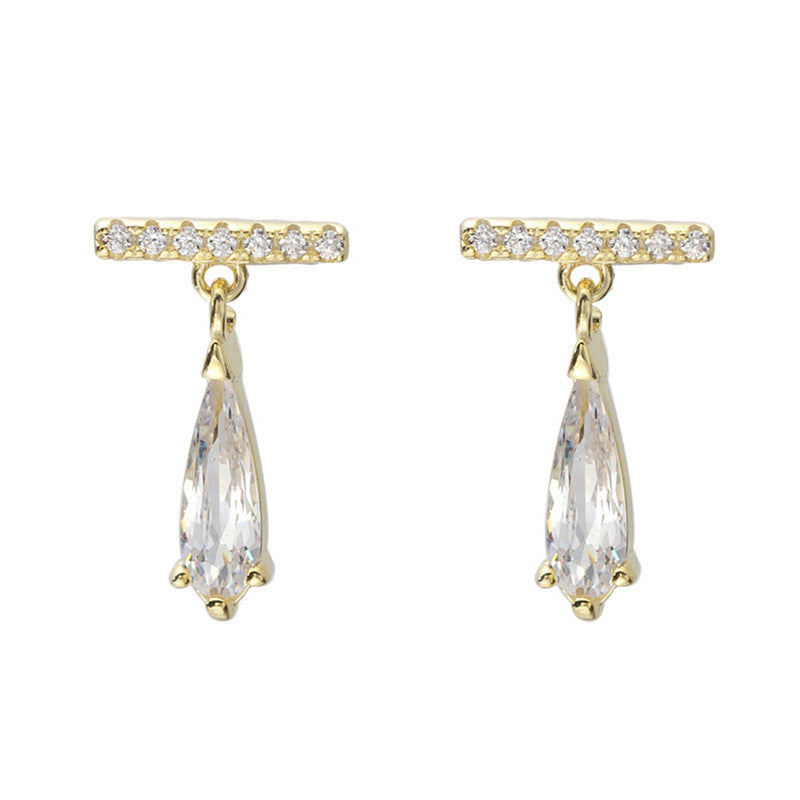 Zircon Drop Earrings Women's Earrings