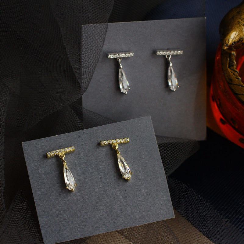 Zircon Drop Earrings Women's Earrings