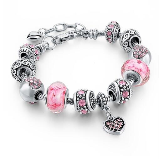 Pandora bracelet with charms
