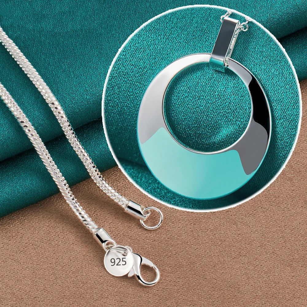 Women's Fashion Jewellery Sickle Pendant Necklace