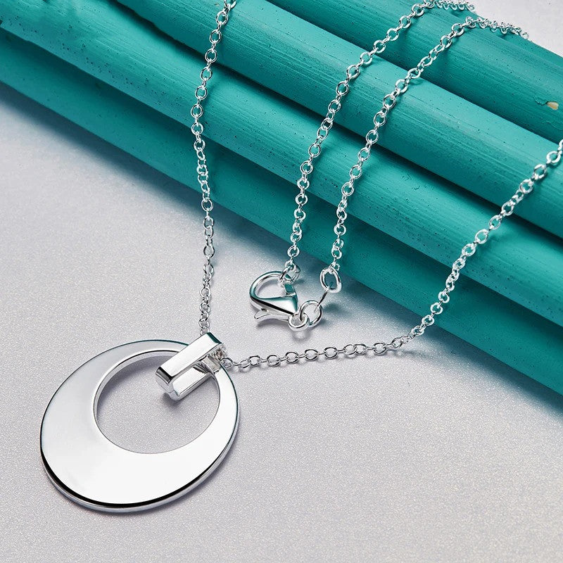 Women's Fashion Jewellery Sickle Pendant Necklace