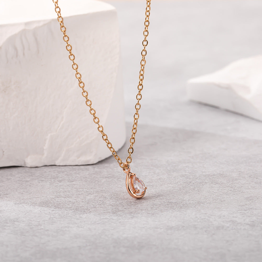 Necklace Drop Shape Rhinestone necklace