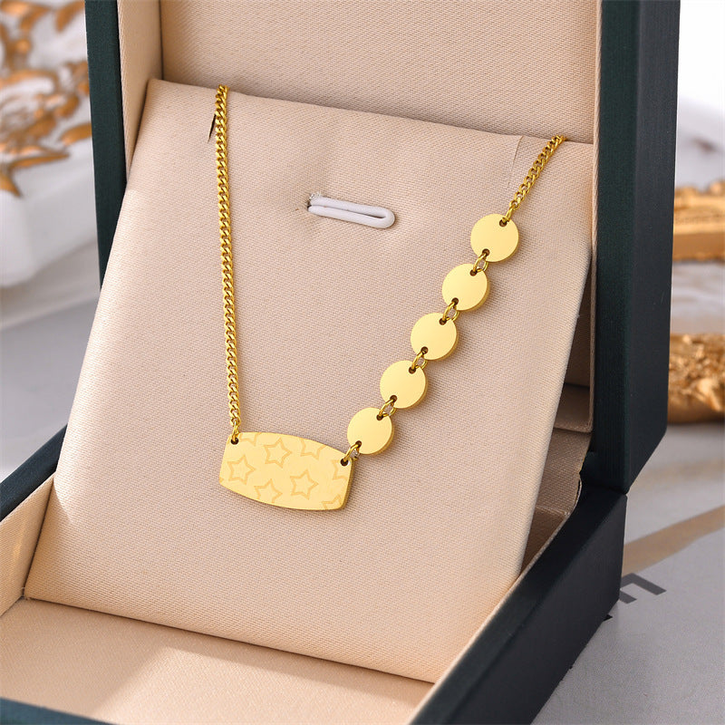 Pure Gold plated necklace for women.