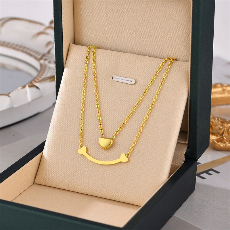 Pure Gold plated necklace for women.