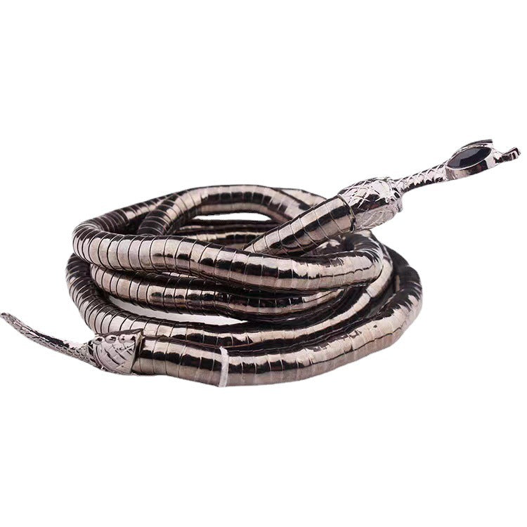 European And American Snake And Scorpion Beauty With Snake-Shaped Stylish, Spicy And Cool, Exaggerated Snake-Shaped Design, Adjustable Necklace With Halter