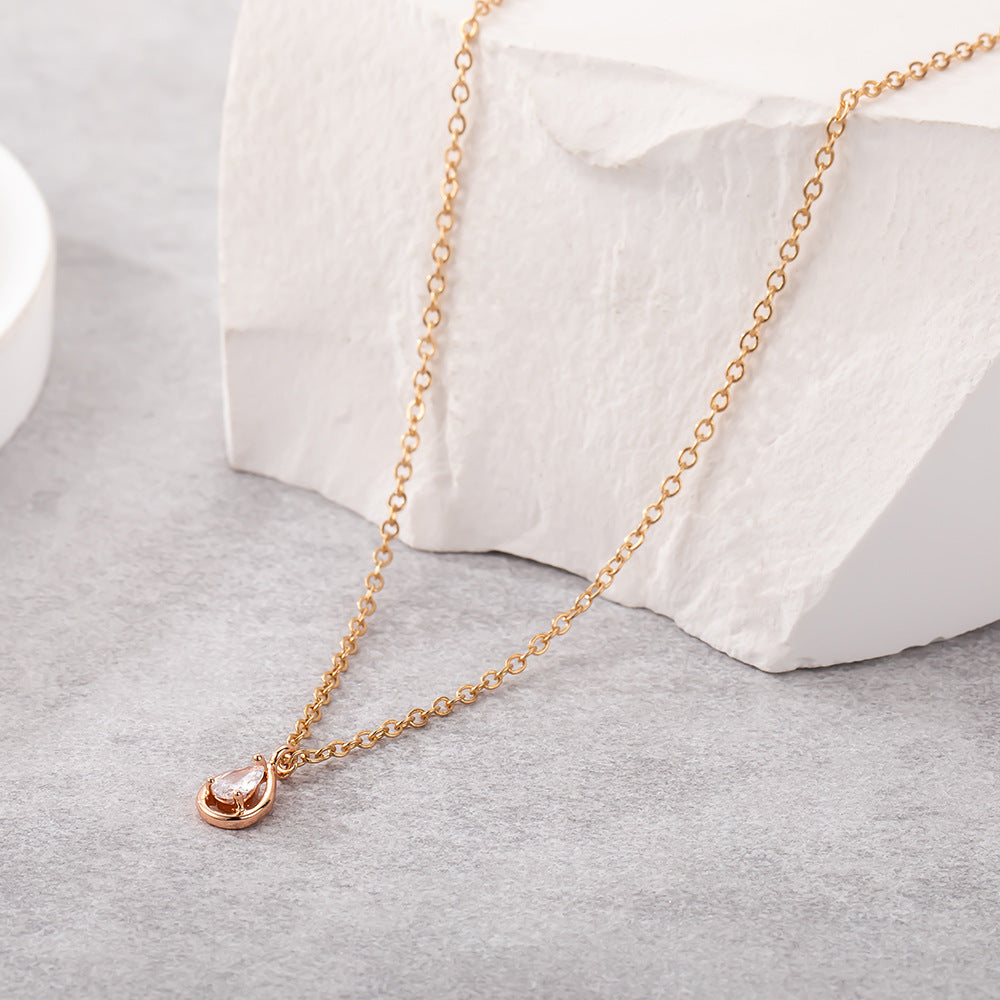 Necklace Drop Shape Rhinestone necklace